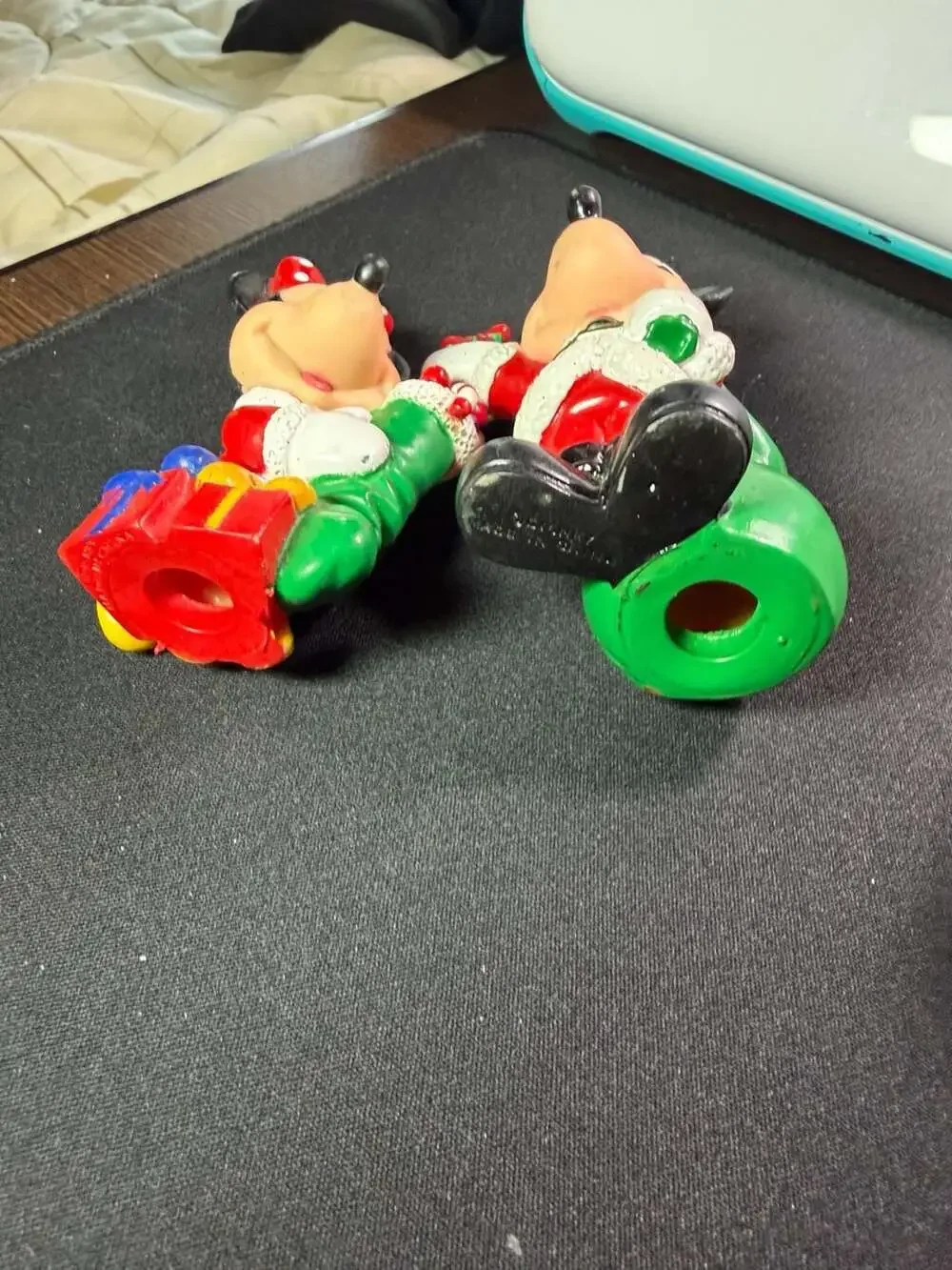 Vintage 1998 Disney Mickey and Minnie Mouse Rubber Christmas Light Covers